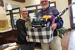 Donation basket presented to Plymouth Lions Club in October.